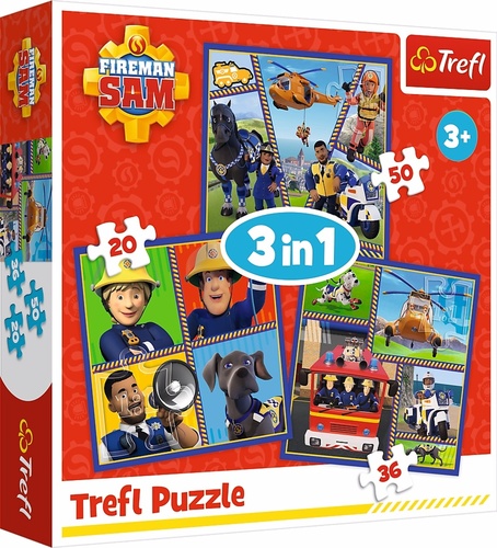 Puzzle Po��rn�k Sam Sam�v den 3v1