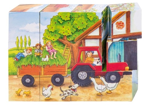 D�ev�n� kostky Ro�n� obdob� na statku...