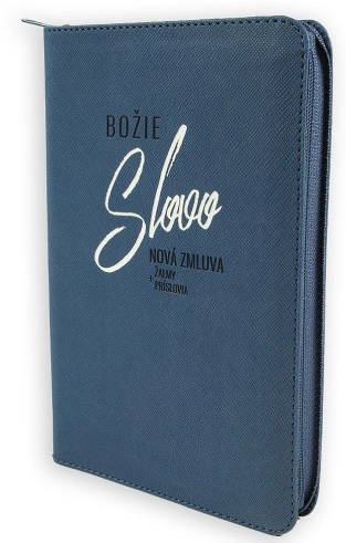 Bo�ie Slovo - Nov� zmluva, �almy a Pr�slovia 2025 - modr� so zipsom