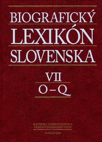 Biografick� lexik�n Slovenska VII. (O - Q)