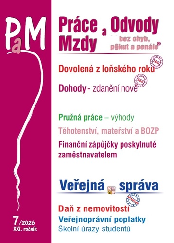 Pr�ce a mzdy 7/2026 Dovolen� z lo�sk�ho