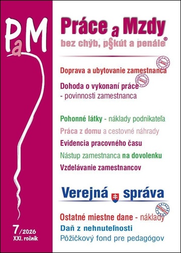 PAM 7/2026 Doprava zamestnanca, Pohonn�