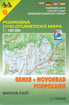 Podrobn� cykloturistick� mapa Gemer,Novo