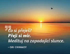 Magnet na lednici Medituj na M�r