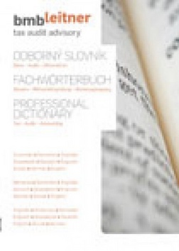 Odborn� slovn�k Dane-Audit-��tovn�ctvo