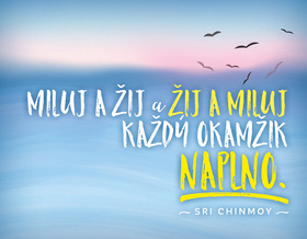 Magnet na lednici Miluj a �ij