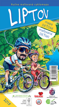 Ru�ne ma�ovan� cyklomapa Liptov