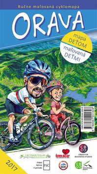 Ru�ne ma�ovan� cyklomapa Orava
