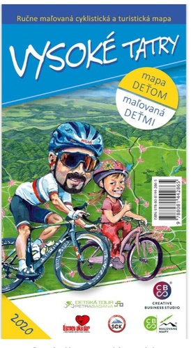 Ru�ne ma�ovan� cyklomapa Vysok� Tatry