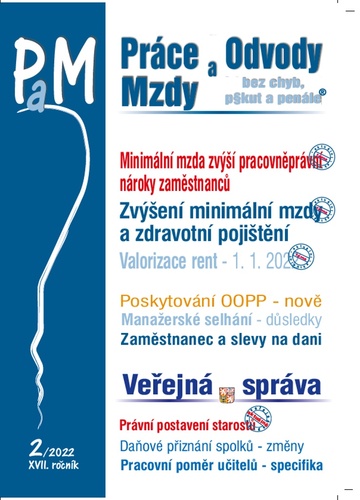Pr�ce a mzdy 2/2022 � Minim�ln� mzda