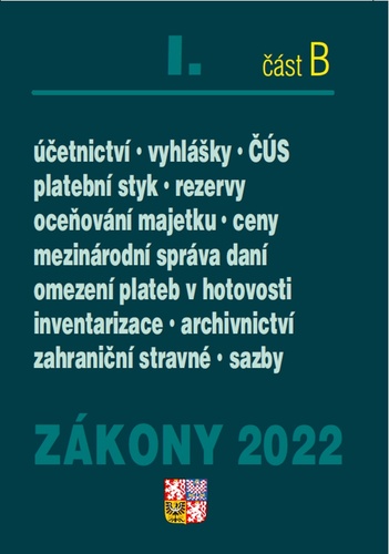 Z�kony I/2022 ��st B � ��etn� z�kony