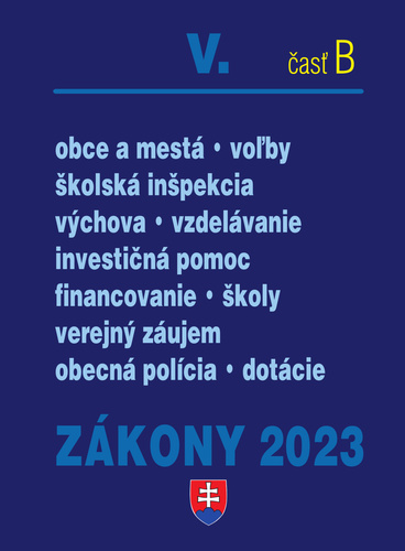 Z�kony 2023 V. �as� B - vo�by, �kolstvo,