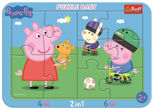 Baby puzzle ��astn� pras�tko Peppa 2v1