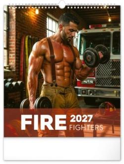 N�stenn� kalend�r Dreamy Firefighters 2027, 30 x 34 cm