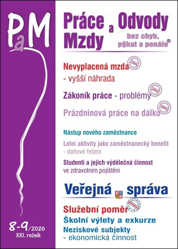 Pr�ce a mzdy 8-9/2026