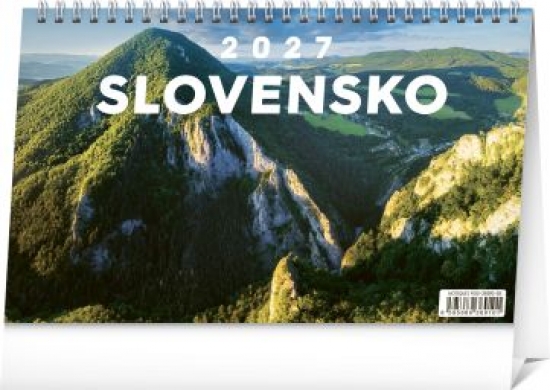 Stolov� kalend�r Slovensko 2027, 23,1 x 14,5 cm