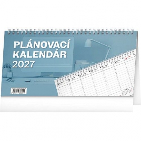 NOTIQUE Stolov� kalend�r Pl�novac� 2027, 25 x 12,5 cm