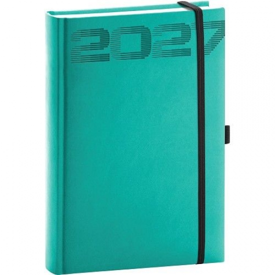 NOTIQUE Denn� di�r Aprint Top 2027, tyrkysov�, 15 x 21 cm