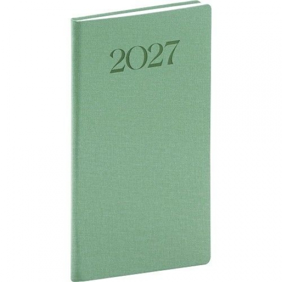 NOTIQUE Vreckov� di�r Biella 2027, zelen�, 9 x 15,5 cm