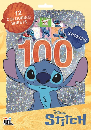 100 samolepiek s ma�ovankov�mi listami Lilo & Stitch