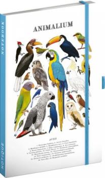 NOTIQUE Notes Animalium � Vt�ky, linajkovan�, 13 x 21 cm