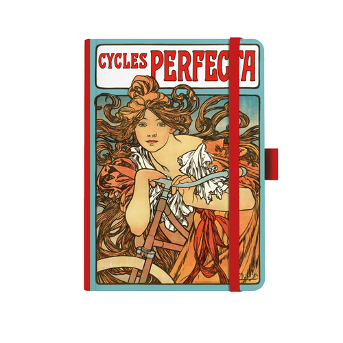 Notes A5 Alfons Mucha 27 te�ky �erve B�K