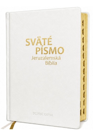 Sv�t� p�smo - Jeruzalemsk� Biblia (ve�k� form�t) biela ob�lka so zlatorezom