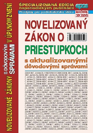 Novelizovan� z�kon o priestupkoch s aktualizovan�mi d�vodov�mi spr�vami v �plnom znen� (NZ 13/2026)