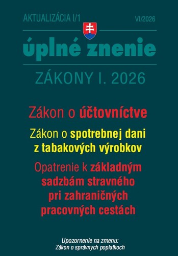Aktualiz�cia I/1 2026 � da�ov� a ��tovn�