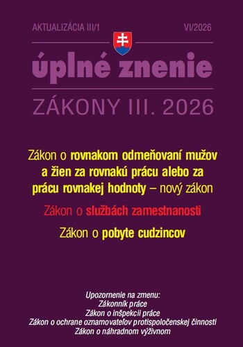 Aktualiz�cia III/1 2026 � Slu�by zamestn