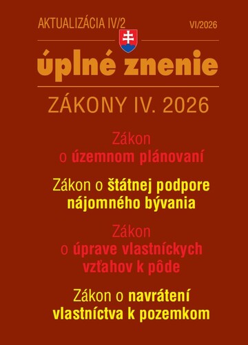 Aktualiz�cia IV/2 2026 � Stavebn� z�kon