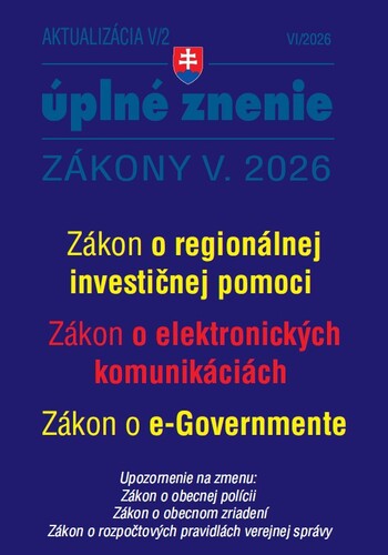 Aktualiz�cia V/2 2026 � �t�tna slu�ba, i