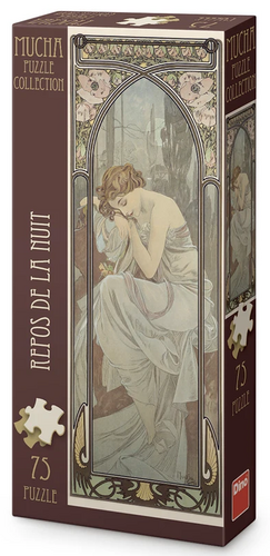 Puzzle 75 Alfons Mucha Odpo�inek noci