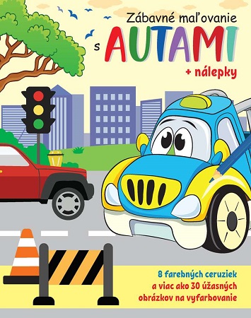 Z�bavn� ma�ovanie s autami + n�lepky a farbi�ky