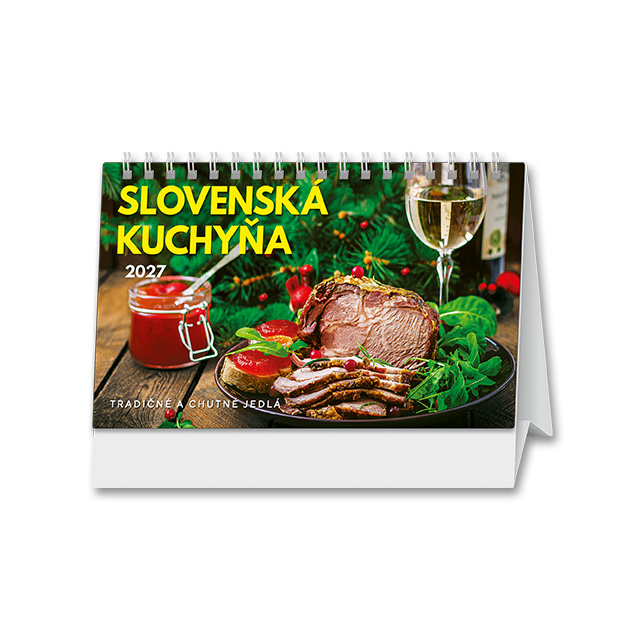 Slovensk� kuchy�a 2027 - stolov� kalend�r