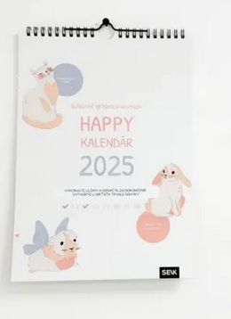 Happy kalend�r 2025 - n�stenn� (Sledova� detsk�ch n�vykov)