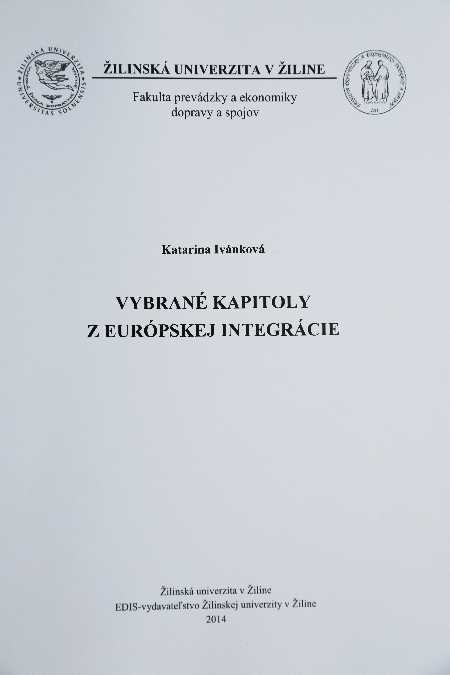 Vybran� kapitoly z eur�pskej integr�cie