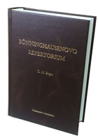 B�nninghausenovo repertorium