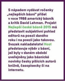 Nejlep�� �esk� b�sn� 2015