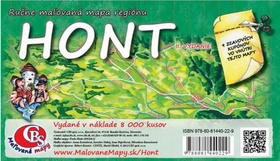 Ru�ne ma�ovan� mapa regi�nu Hont