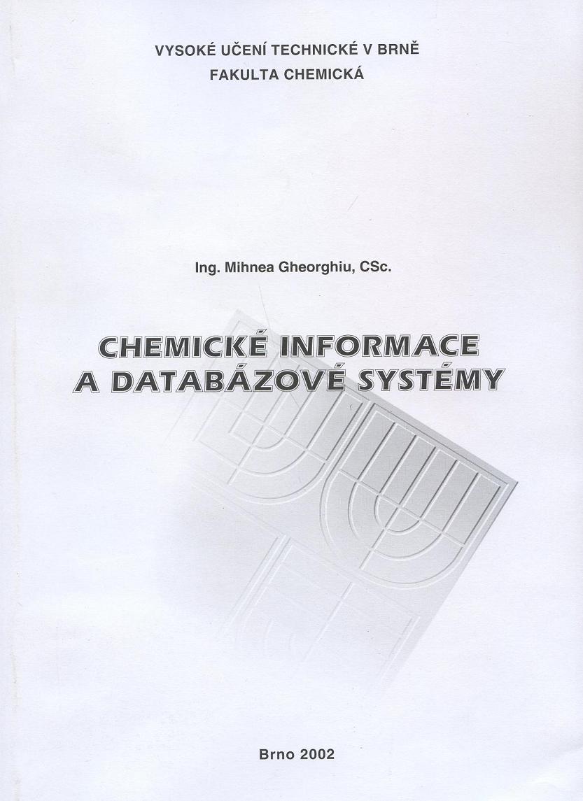 Chemick� informace a datab�zov� syst�my