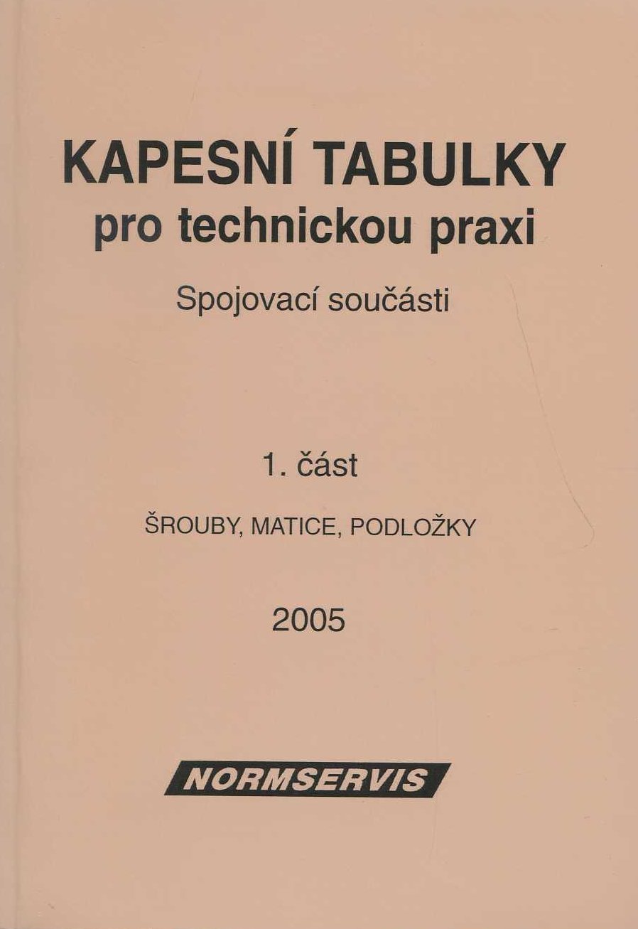 Kapesn� tabulky pro technickou praxi 1. ��st