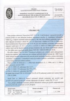 Podm�nky pou�it� nadproudov�ch jistic�ch prvk� p�i ochran� odpojen�m od zdroje dle �NS 33 2000-4-41