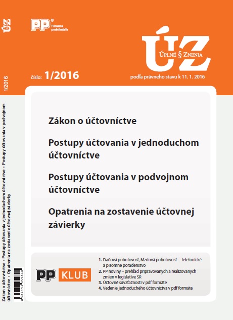 UZZ 1 2016 Z�kon o ��tovn�ctve