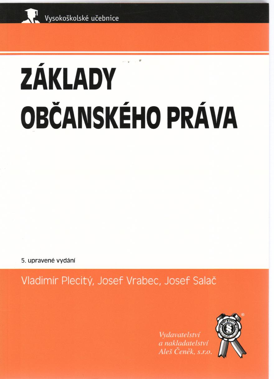Z�klady ob�ansk�ho pr�va, 5. vyd�n�