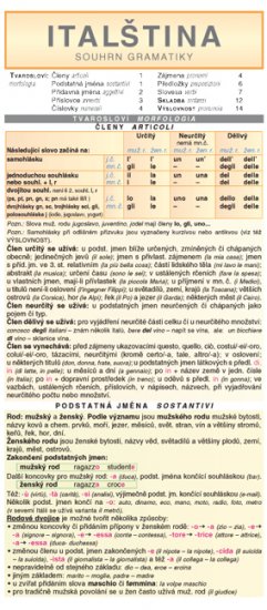 Ital�tina � souhrn gramatiky