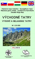 V�chodn� Tatry - Vysok� a Belianske Tatry (mapa)