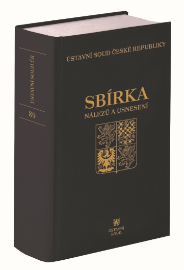 Sb�rka n�lez� a usnesen� �S �R, svazek 89 (v�. CD)