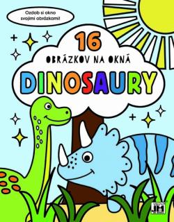 16 obr�zkov na okn� Dinosaury