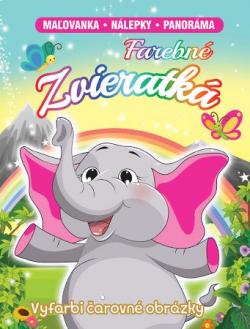 Farebn� zvieratk� (Ma�ovanka - n�lepky - panor�ma)